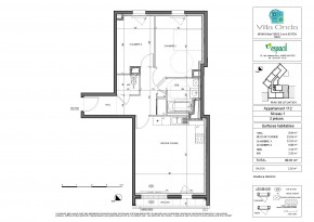 Plan de vente appartement T3 Nantes